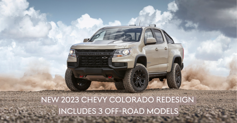 New 2023 Chevy Colorado redesign includes three off road models