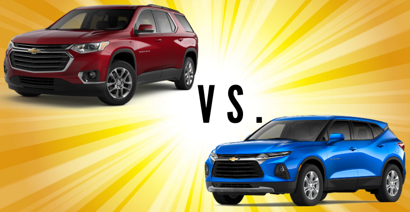 Learn the differences between the Chevy Traverse and the Chevy Blazer.