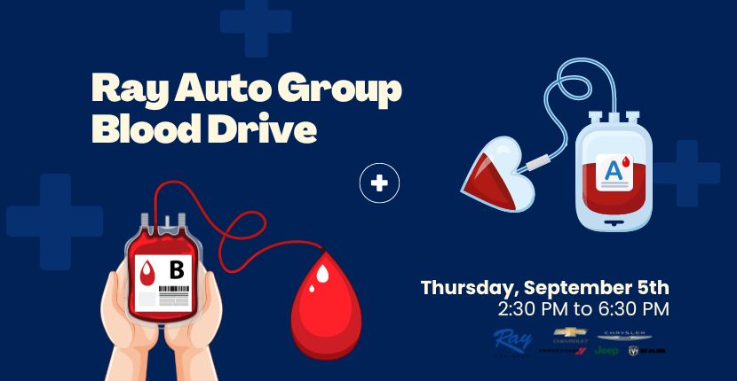 Join Us for a Life-Saving Event: Blood Drive at Ray Chevy on September 5th